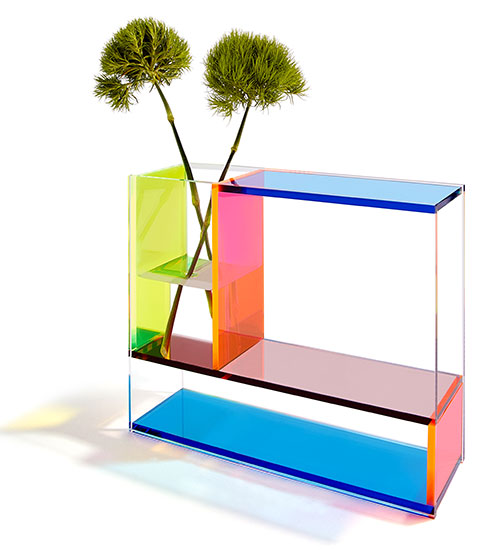 Vase "Neon Mondrian" - MoMA Kollektion von Piet Mondrian