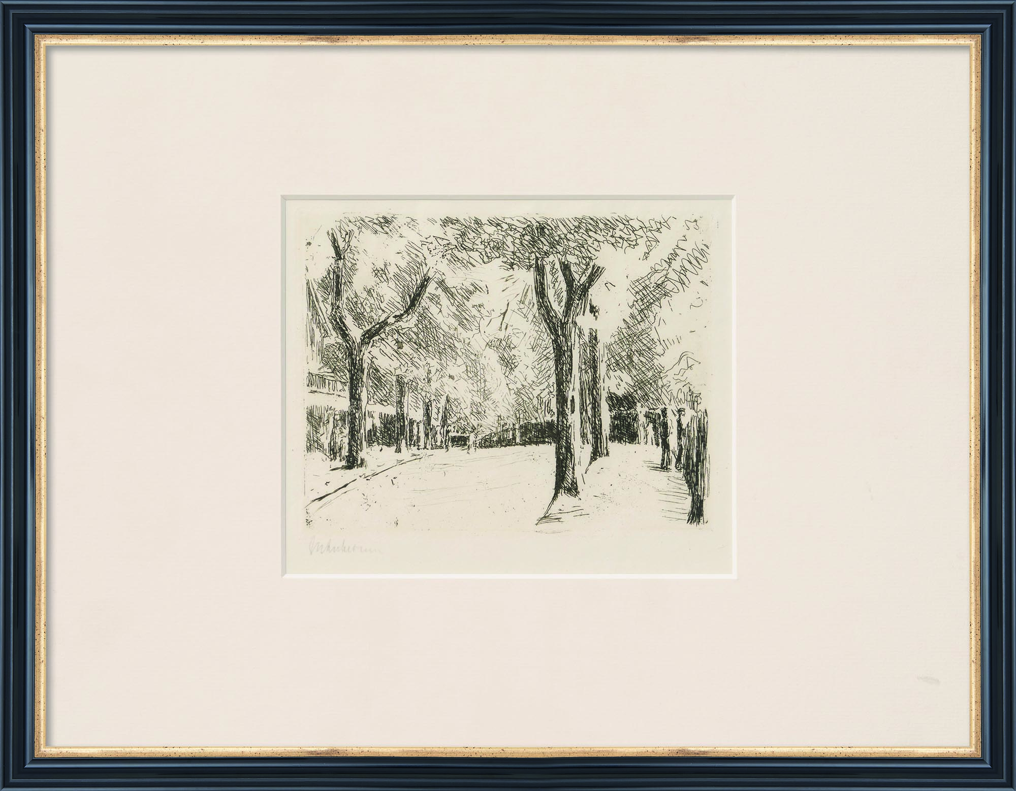 Max Liebermann: Bild ‚Allee (Große Seestraße in Wannsee)‘ (1924)