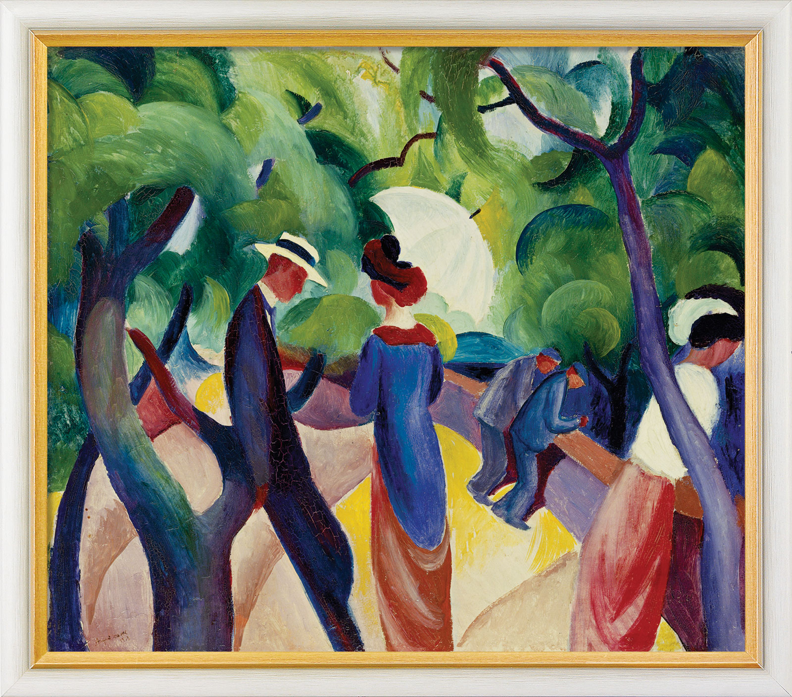 Bild &quot;Promenade&quot; (1913), gerahmt von August Macke kaufen ars mundi