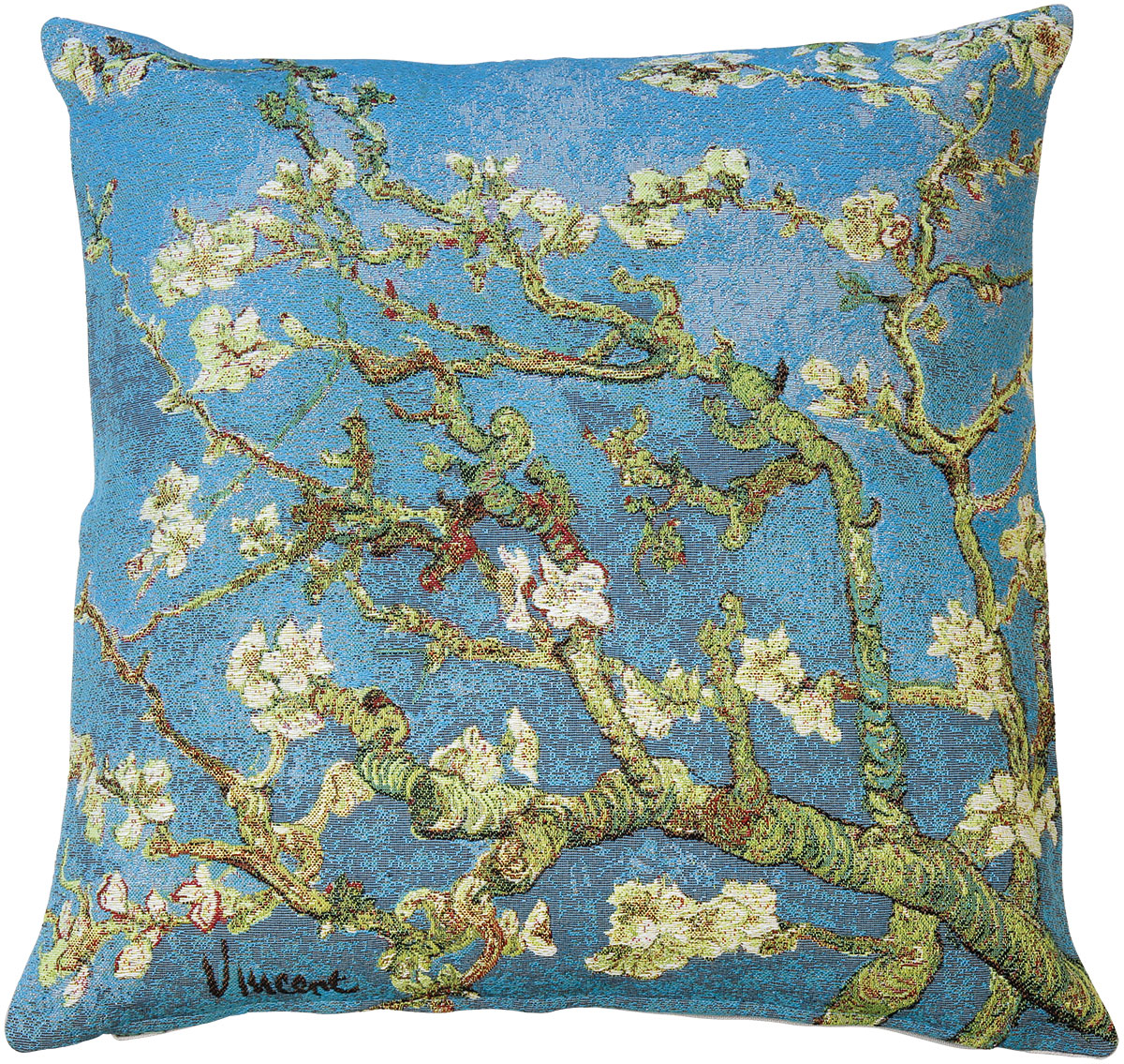 Kissenhülle "Blühende Mandelbaumzweige" von Vincent van Gogh