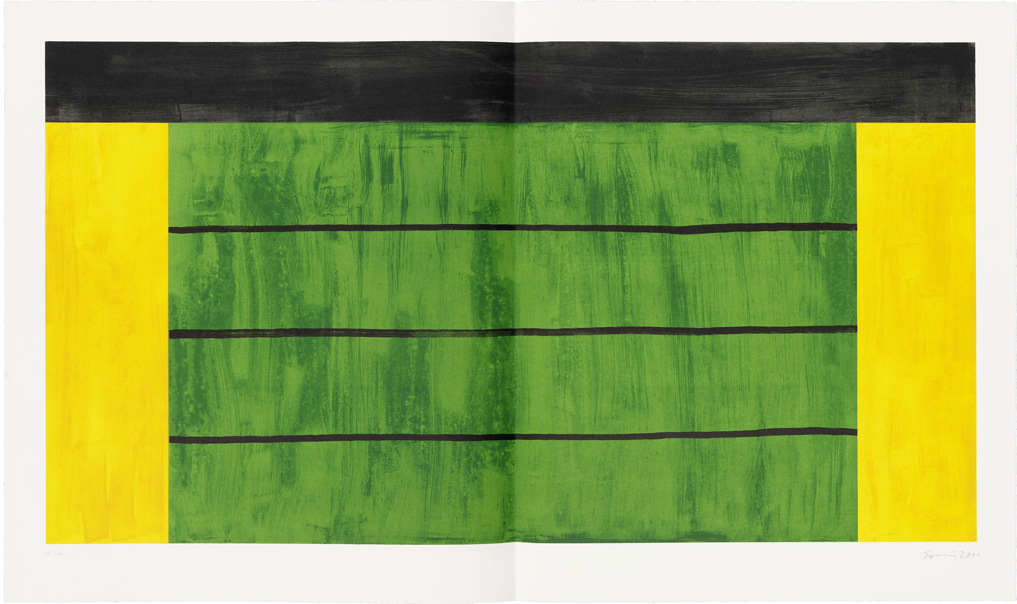 Günther Förg: Bild ‚Erker Suite 2000, Blatt 9‘ (2000)