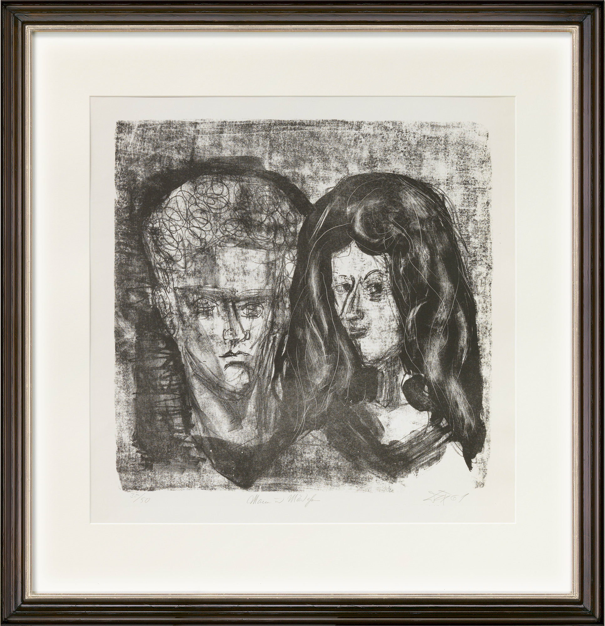 Otto Dix: Bild ‚Mann und Mädchen‘ (1961)