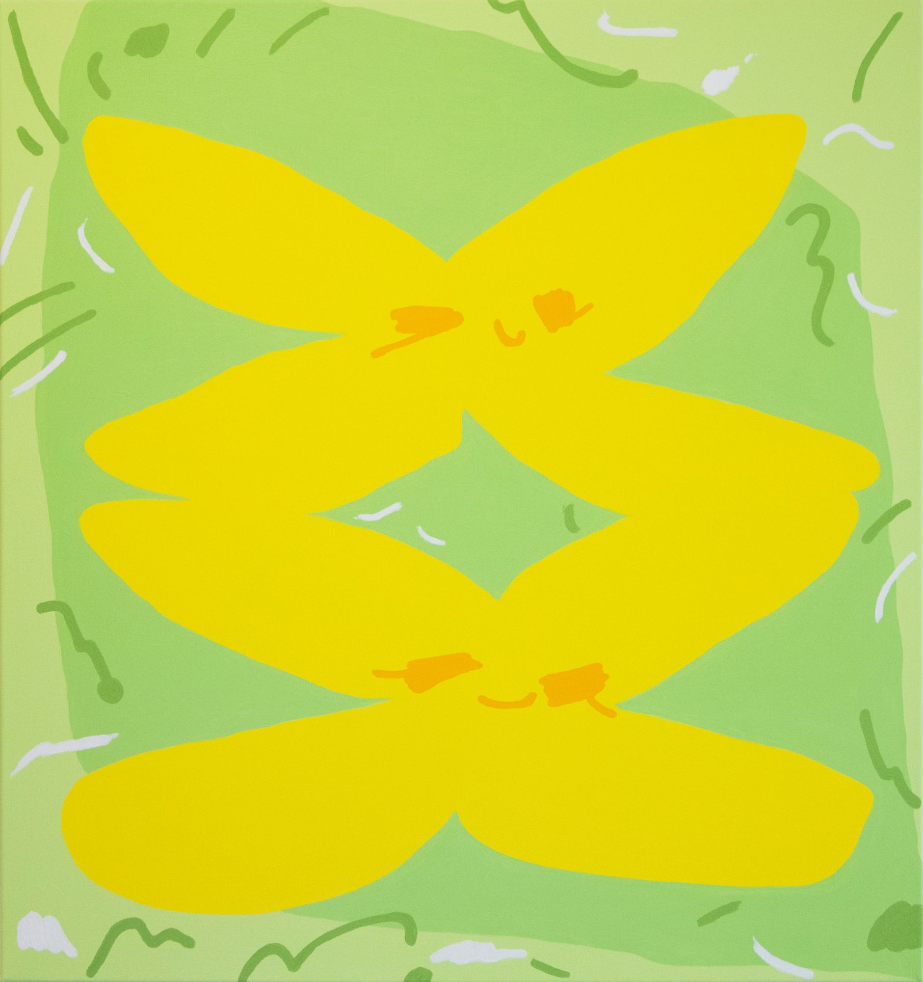 Nari Jo: Bild ‚Happy faced friends – 1‘ (2022) (Unikat)