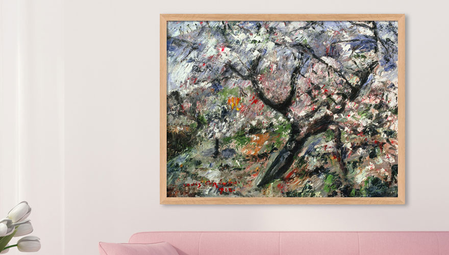 Impressionism - Lovis Corinth: Picture 'Blossoming Apple Tree'