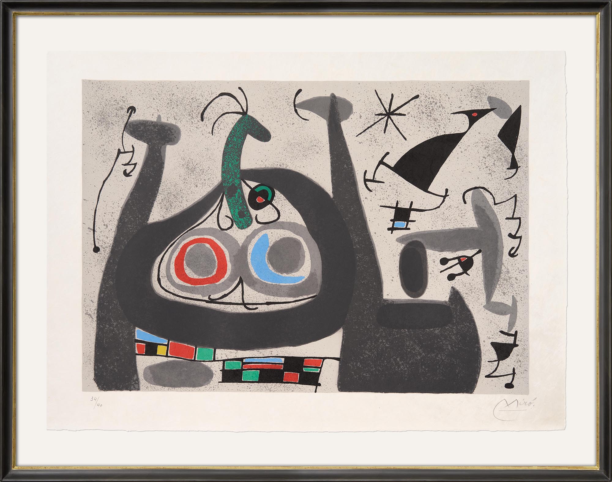 Joan Miró: Bild ‚Le lézard aux plumes d’or‘ (1971)