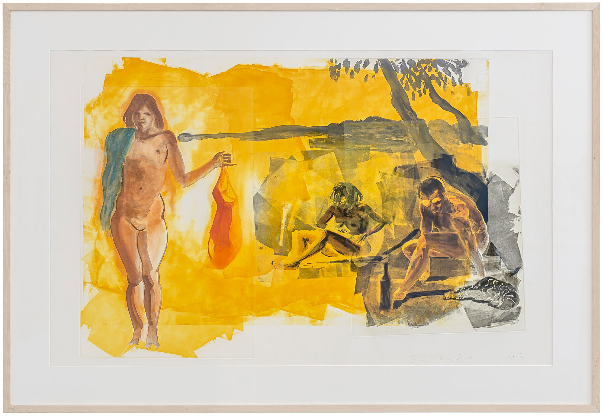 Eric Fischl: Bild ‚Rays‘ aus dem Portfolio ‚Beach Scenes I-IV‘ (1989)