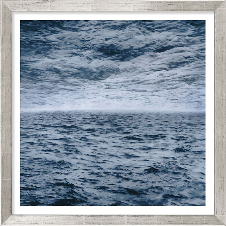 Bild "Seestück (See-See)" (1970), Version silberfarben gerahmt von Gerhard Richter