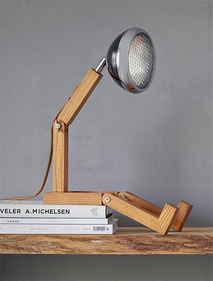Flexible LED-Tischlampe "Mr. Volter", schwarze Version