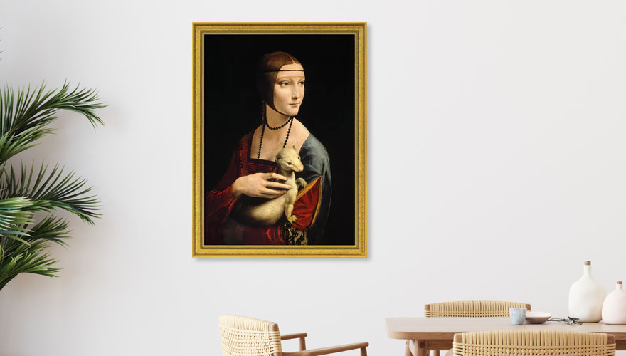 Die Musen in der Kunst - 'Die Dame mit dem Hermelin' von Leonardo da Vinci