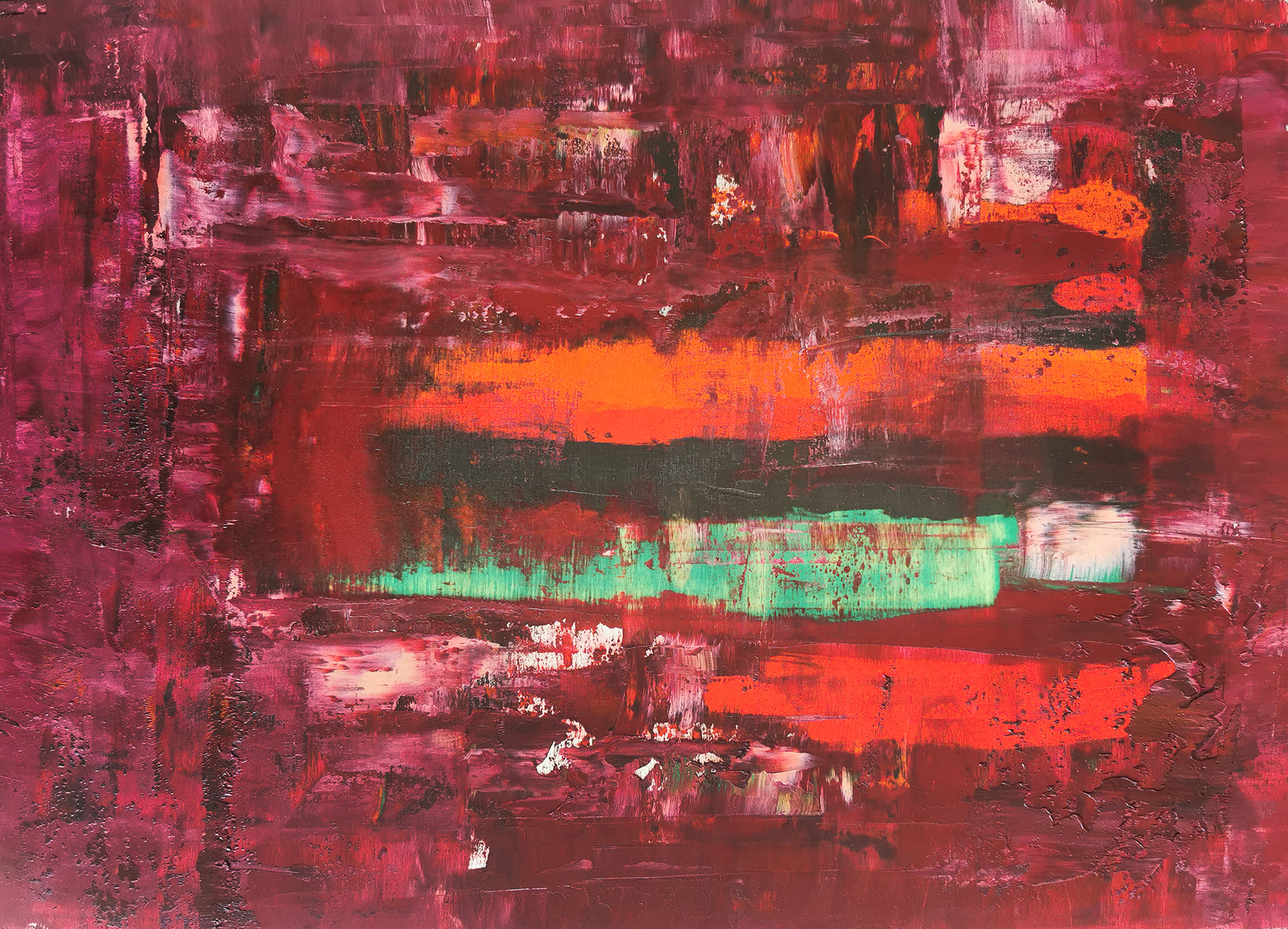 Josef Hirthammer: Bild ‚abstrakt 8‘ (2022) (Unikat)