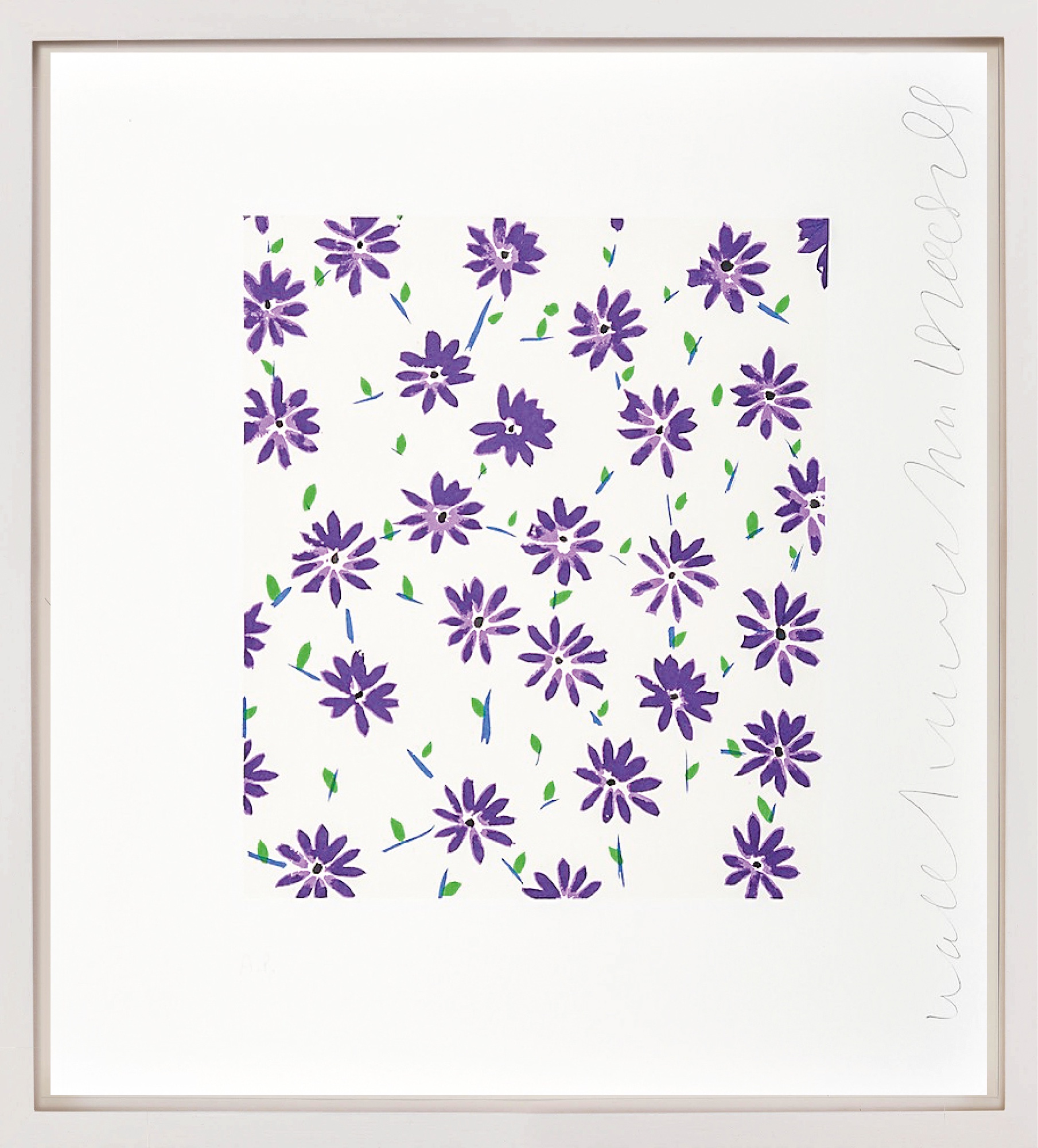 Donald Sultan: Bild ‚Wall flowers 22‘ (2008)