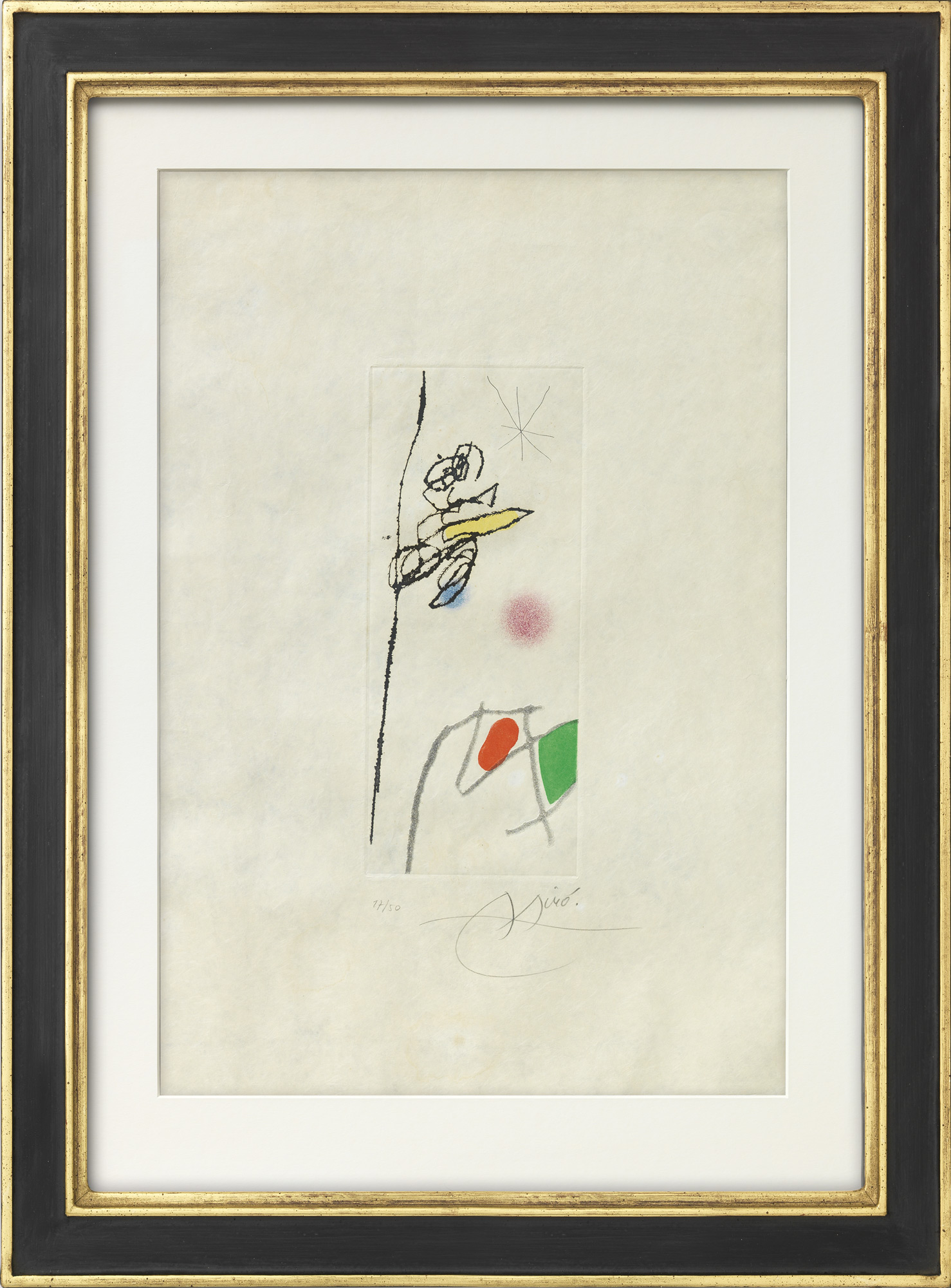 Bild "Le Rossignol effronte" (1972) von Joan Miró