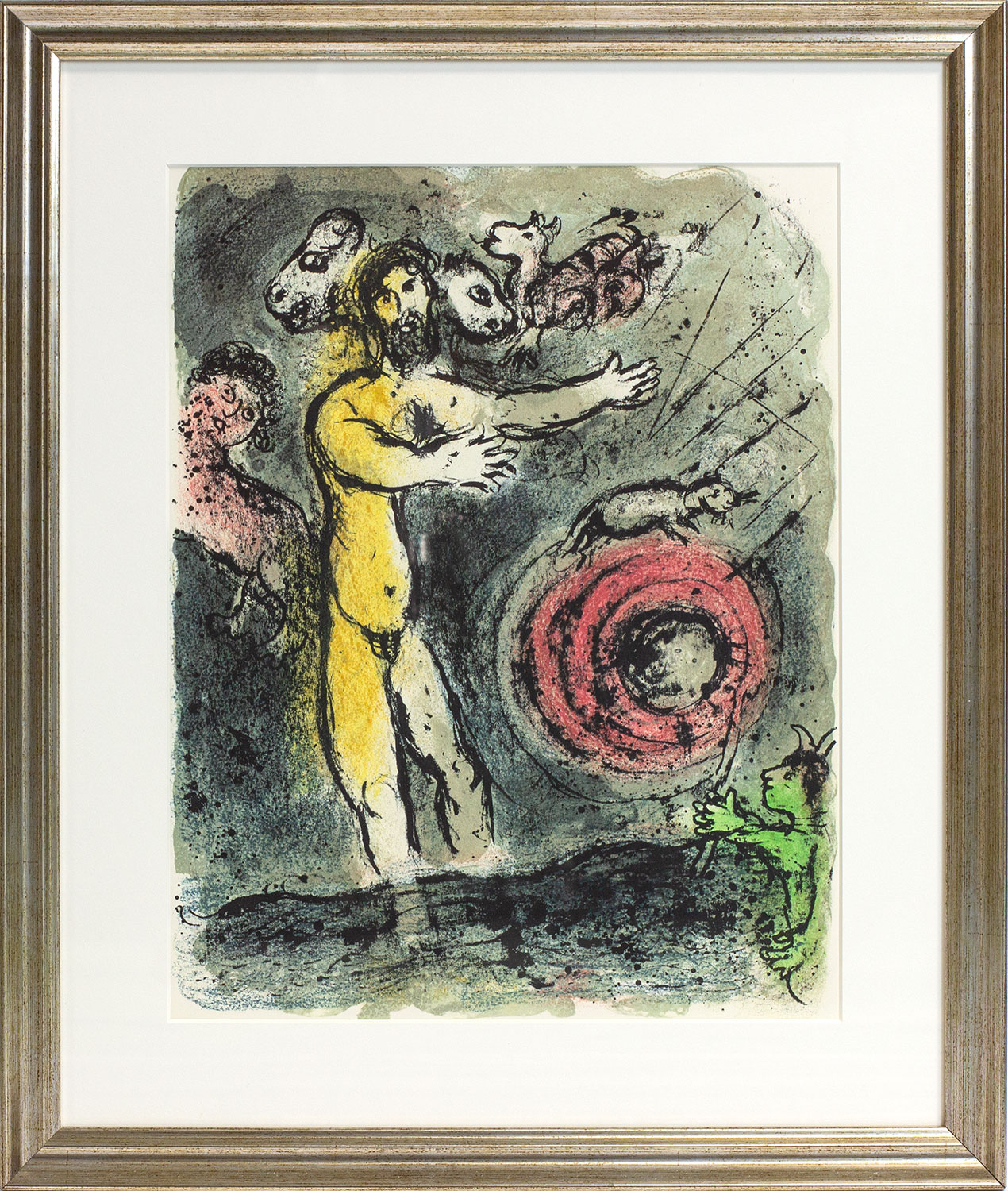 Picture "The Odyssey - Proteus" (1989), framed by Marc Chagall