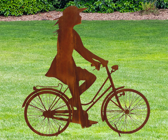 Statue "Sofie with Bicycle"