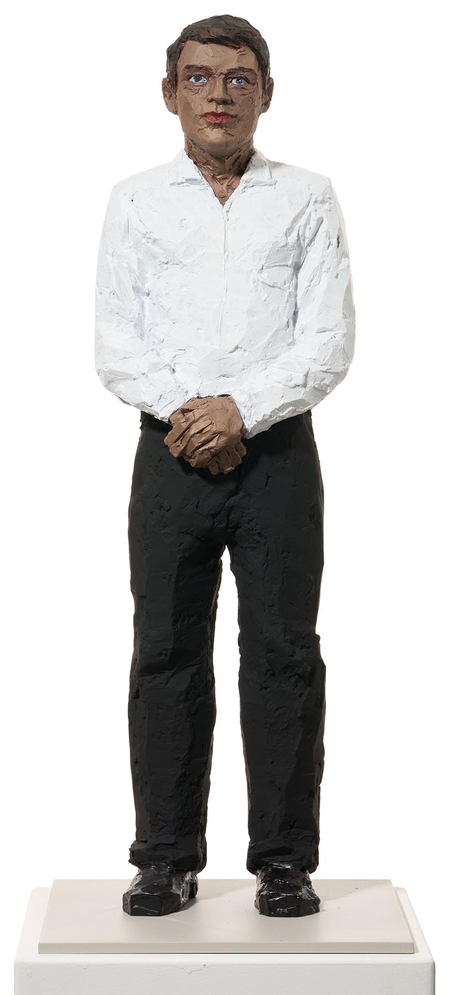 Stephan Balkenhol: Skulptur ‚Mann mit weißem Hemd und schwarzer Hose‘ (2026)