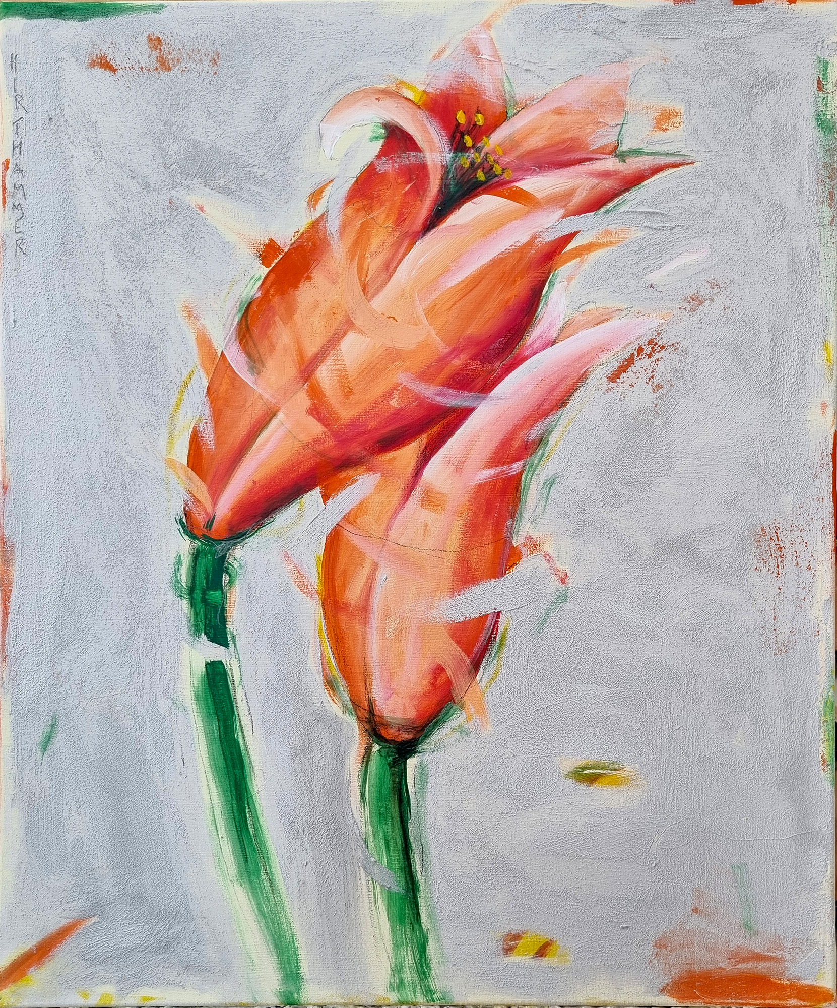 Josef Hirthammer: Bild ‚2orange‘ (2022) (Unikat)