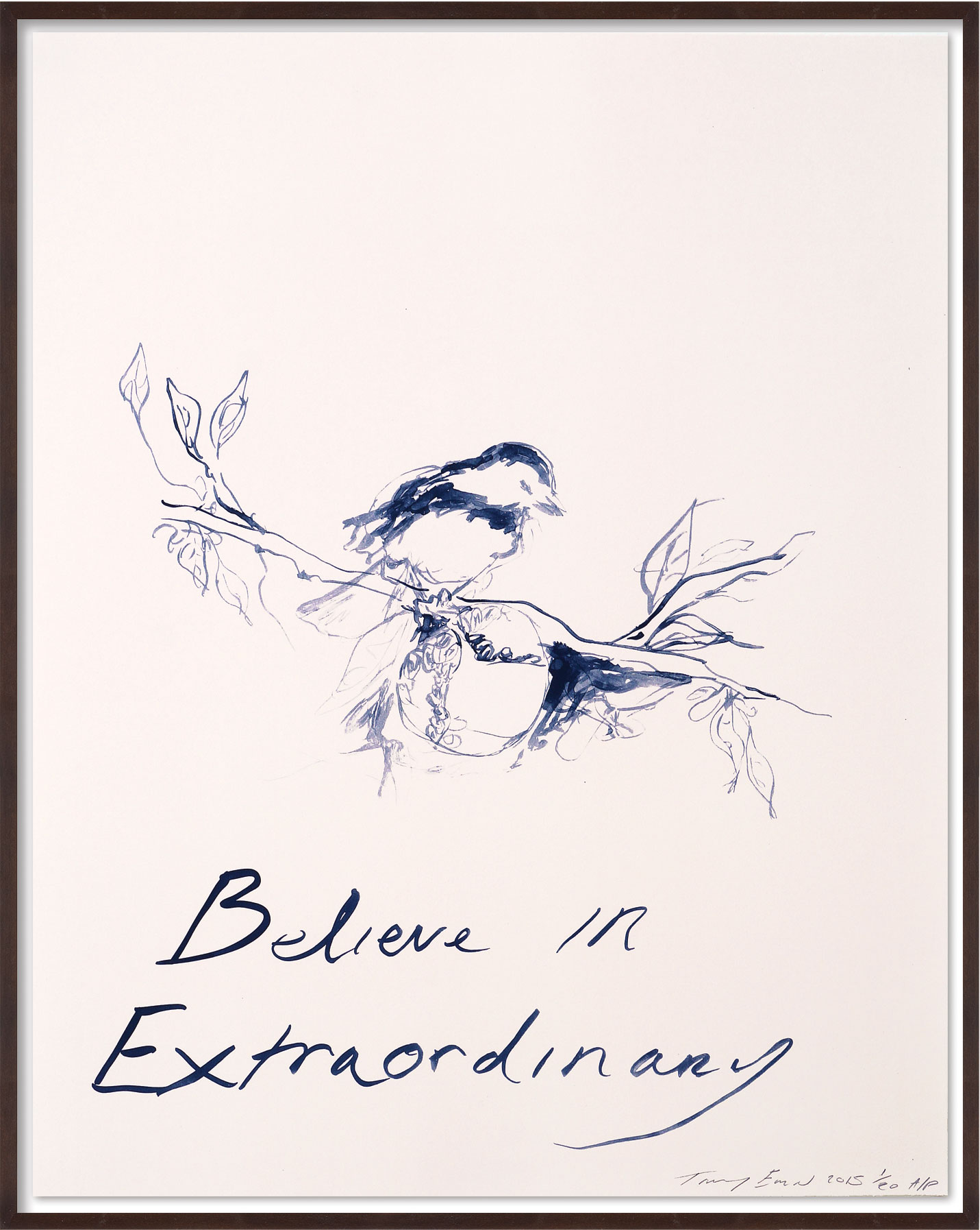 Bild "Believe in Extraordinary" (2014) von Tracey Emin