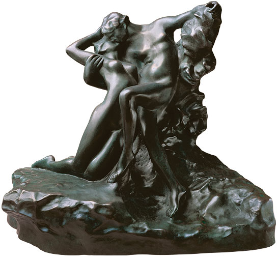 Skulptur "Der ewige Frühling" (1884), Version in Kunstbronze von Auguste Rodin