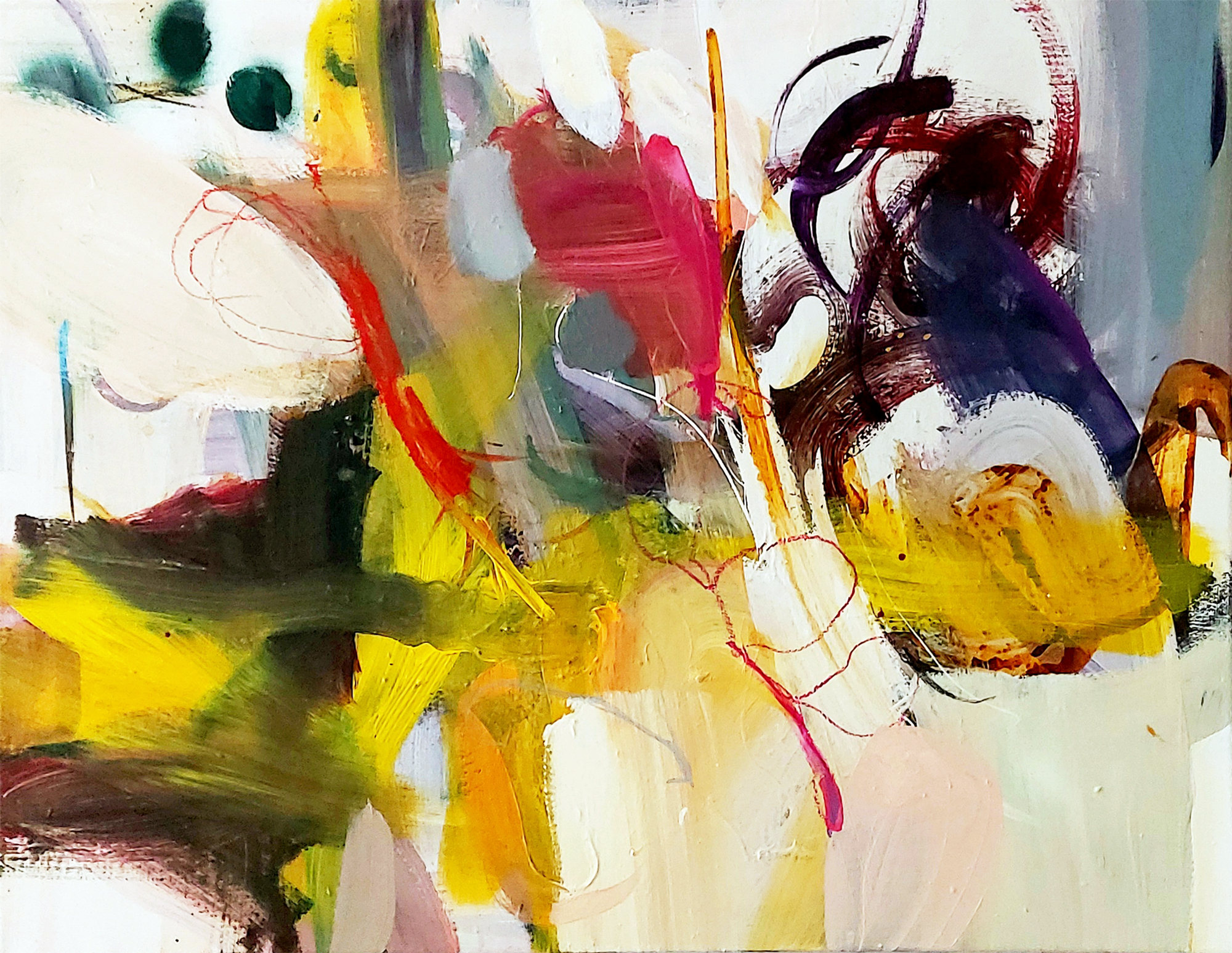 Birgit Fechner: Bild ‚Red River Shore‘ (2021/2025) (Unikat)