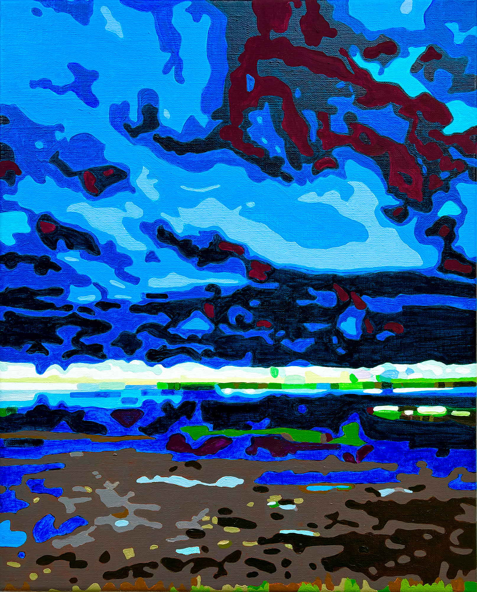 Ulrike Bultmann: Bild ‚Shoreline Tempest 04.25‘ (2025) (Unikat)