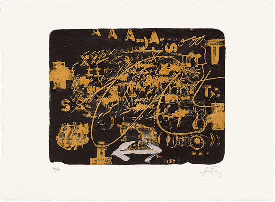 Antoni Tàpies: Bild ‚Lettres‘ (1983)