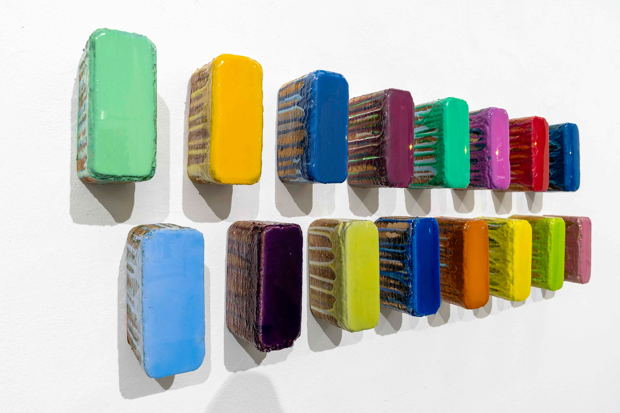 Willi Siber: Wandobjekt ‚Color Blocks‘ (2021) (Unikat)
