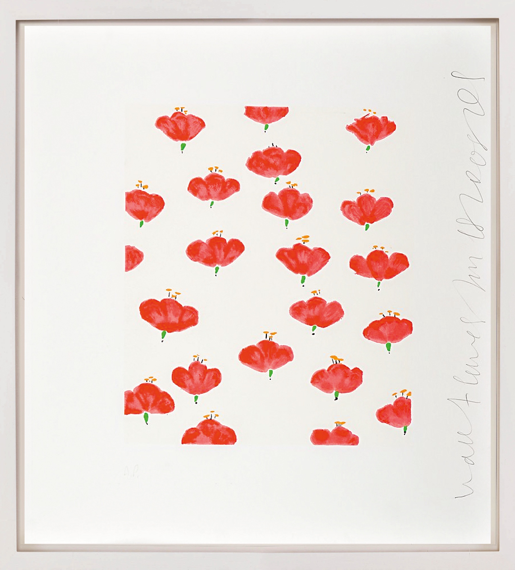 Donald Sultan: Bild ‚Wall flowers 32‘ (2008)