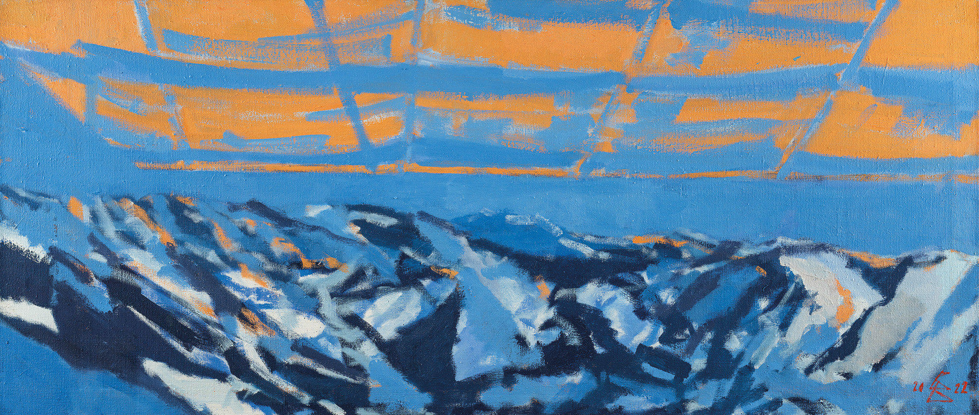 Wolf Bertram Becker: Bild ‚Berg‘ (2022) (Unikat)