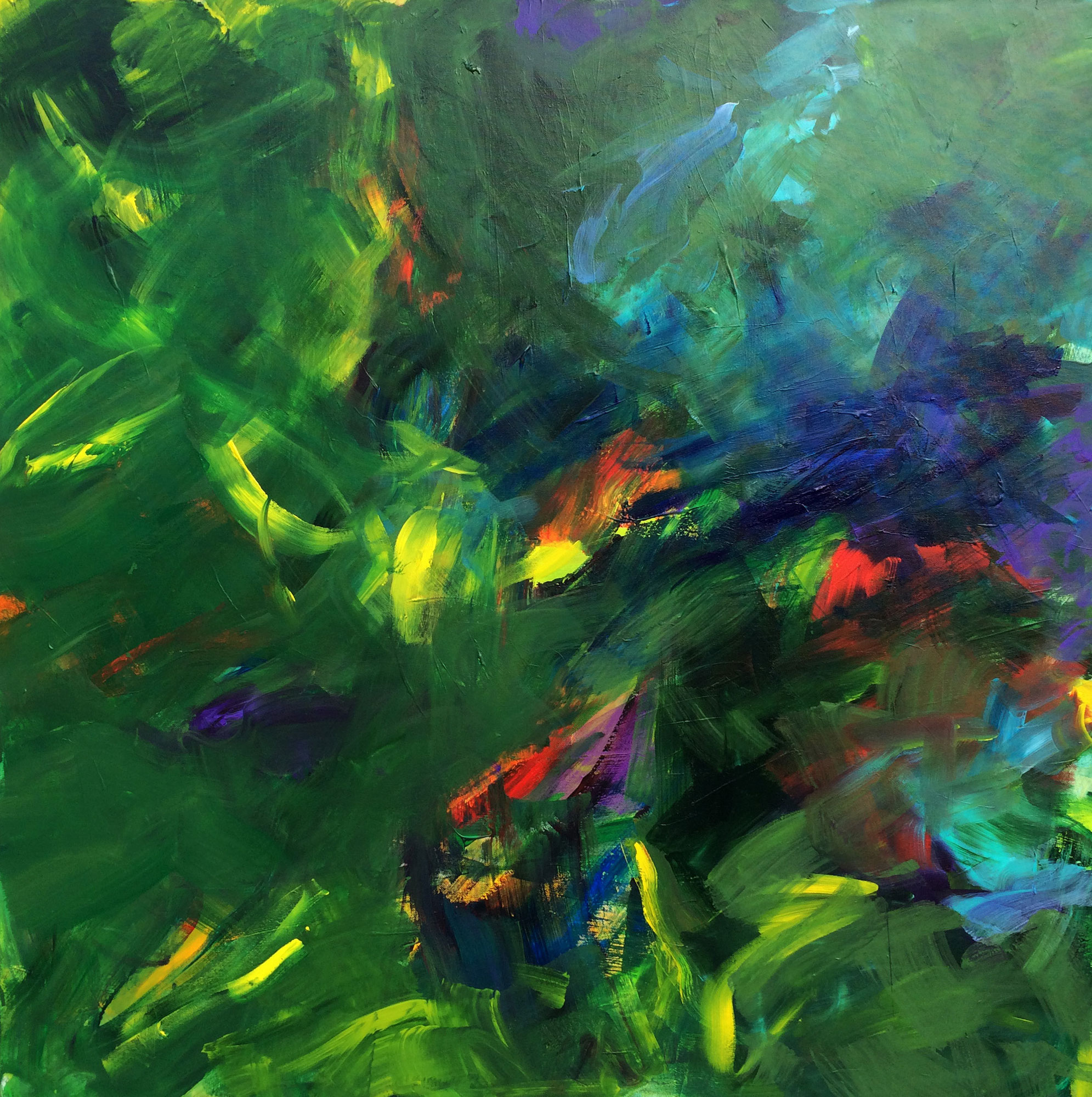 Roswitha Schumacher-Kuckelkorn: Bild ‚Dschungel‘ (2022) (Unikat)
