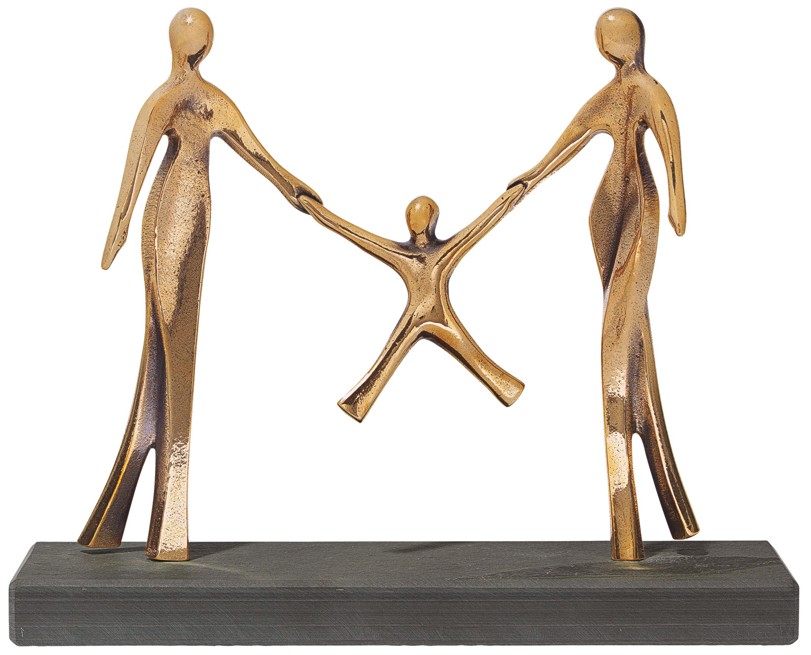 Skulptur "Glückliche Familie", Bronze von Bernardo Esposto
