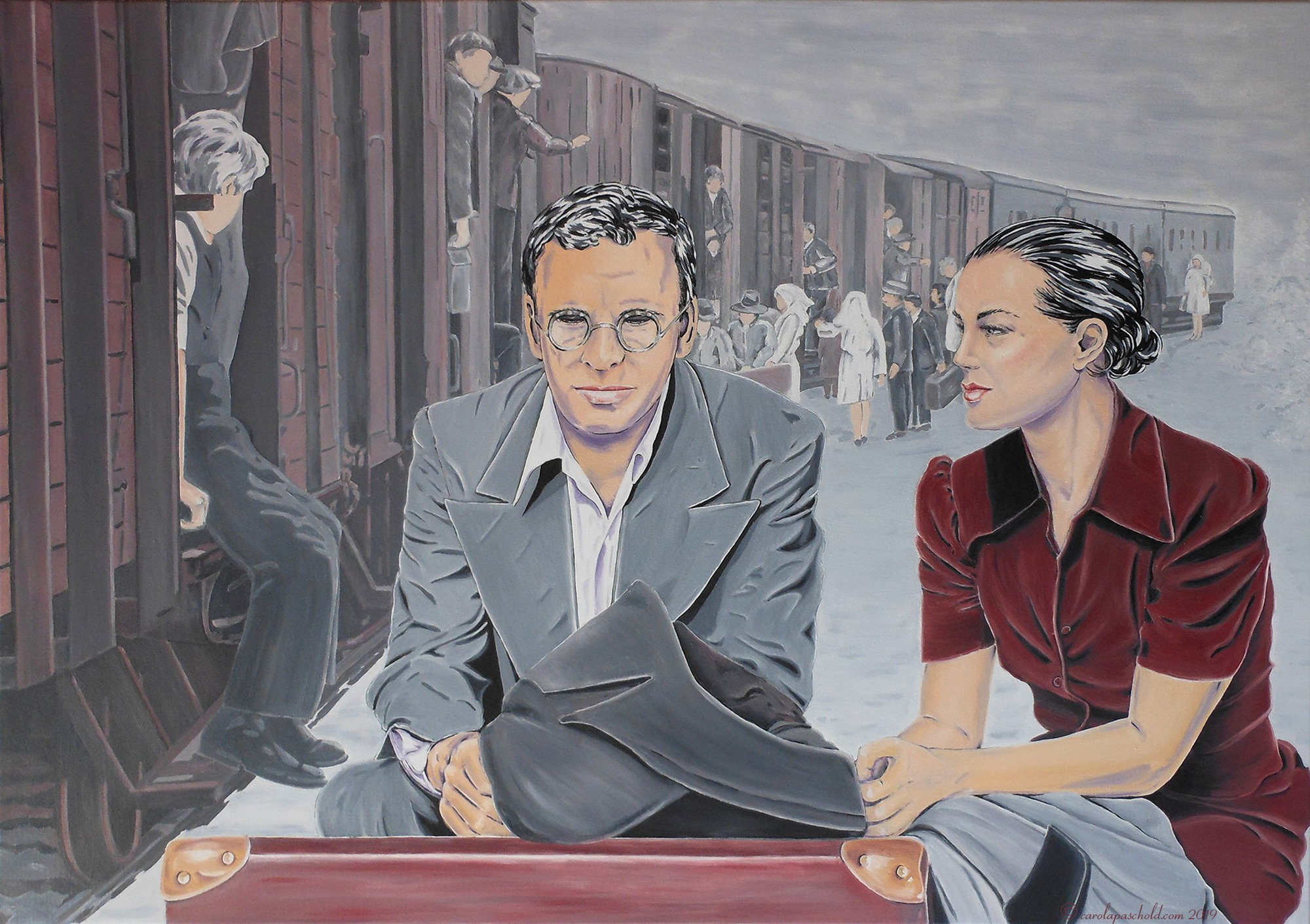 Carola Paschold: Bild ‚Contre L’Oubli‘ (2019) (Unikat)