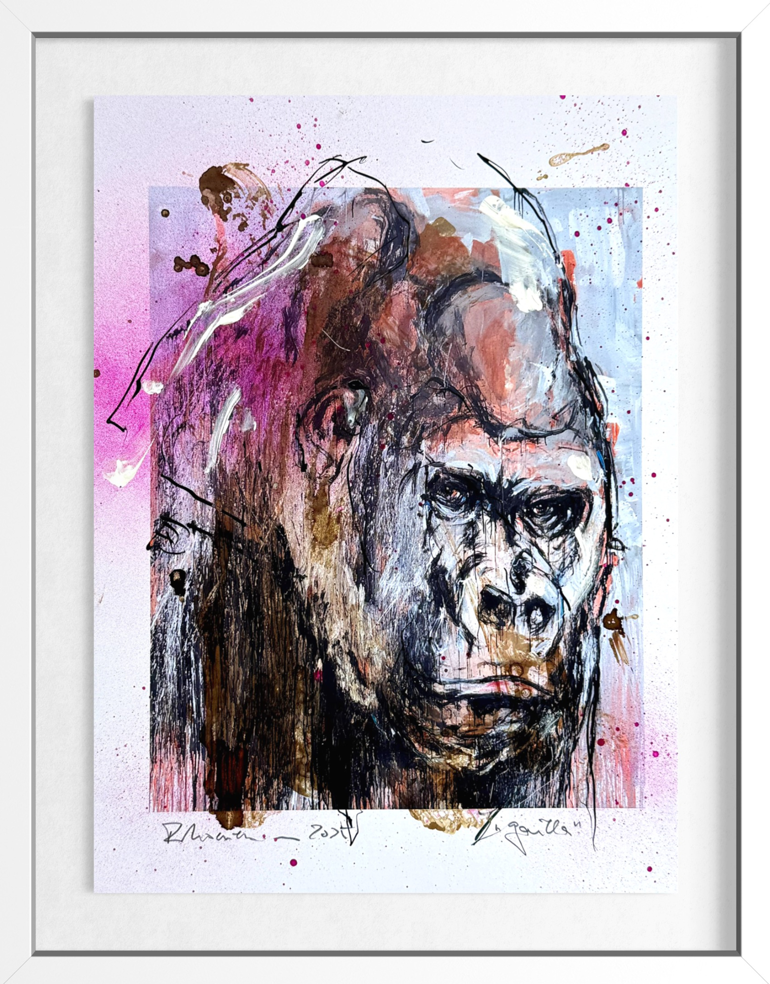 Ralf Koenemann: Bild ‚Gorilla_6.1‘ (2025) (Unikat)