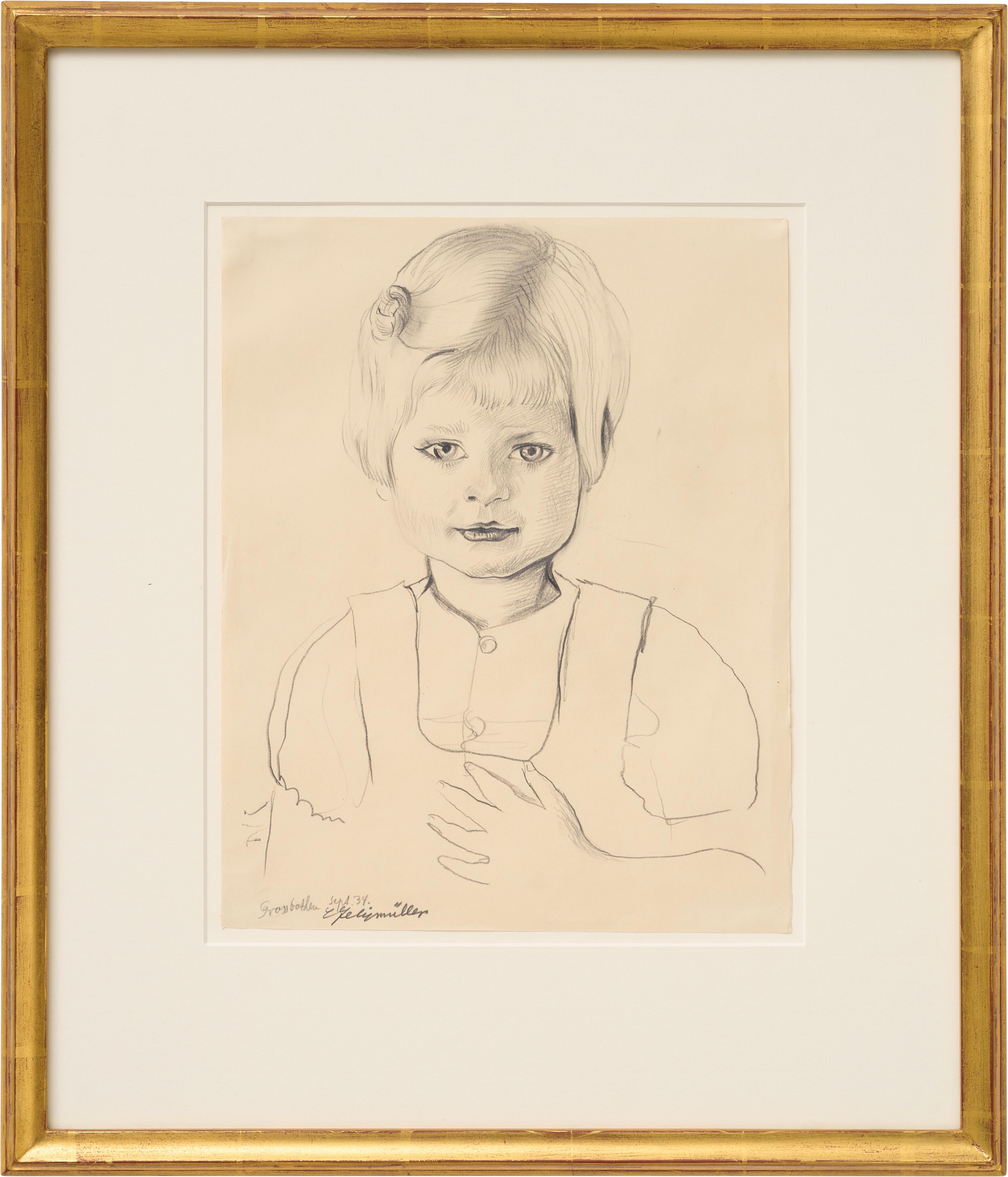 Conrad Felixmüller: Bild ‚Mädchen‘ (1934) (Unikat)