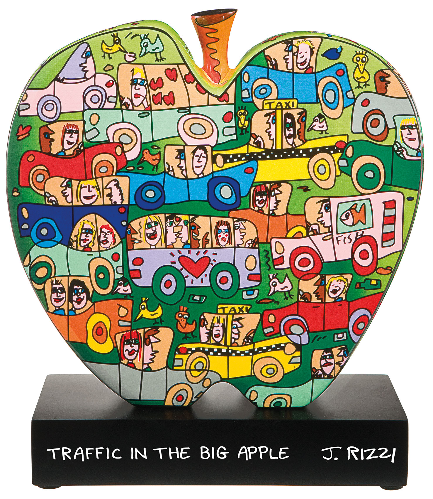 Porcelain object "Traffic in the big apple" by James Rizzi