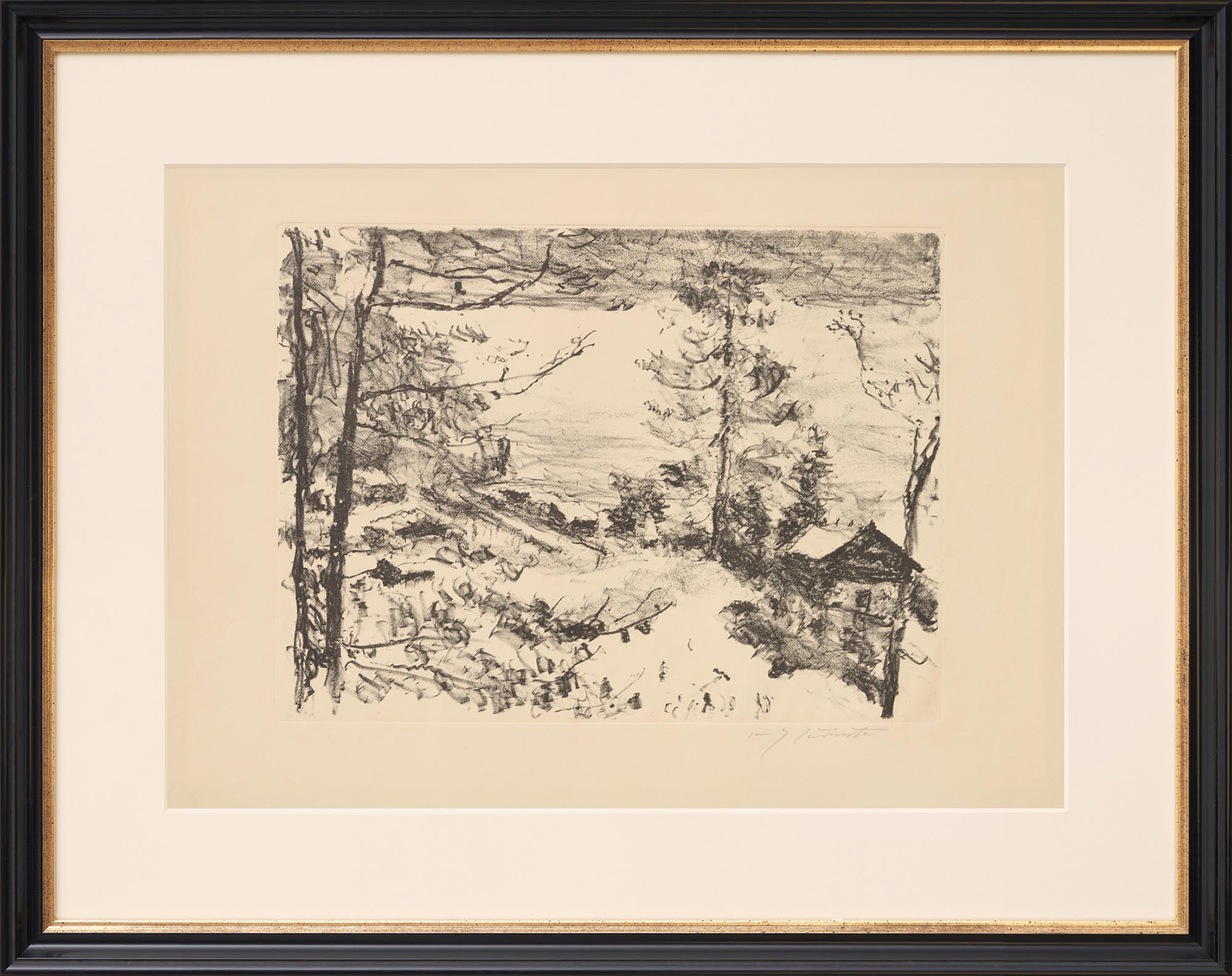 Lovis Corinth: Bild ‚See-Ufer‘ aus ‚Vorfrühling im Gebirge‘ (1922)