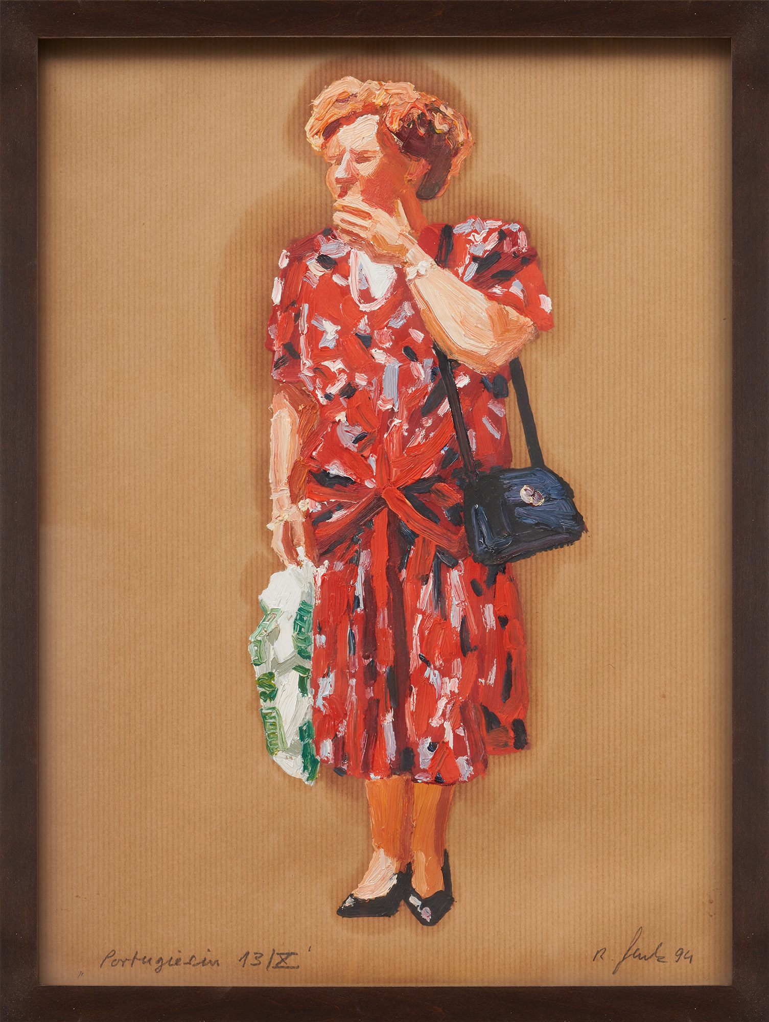 Ralph Fleck: Bild ‚Portugiesin 13 / X‘ (1994) (Unikat)