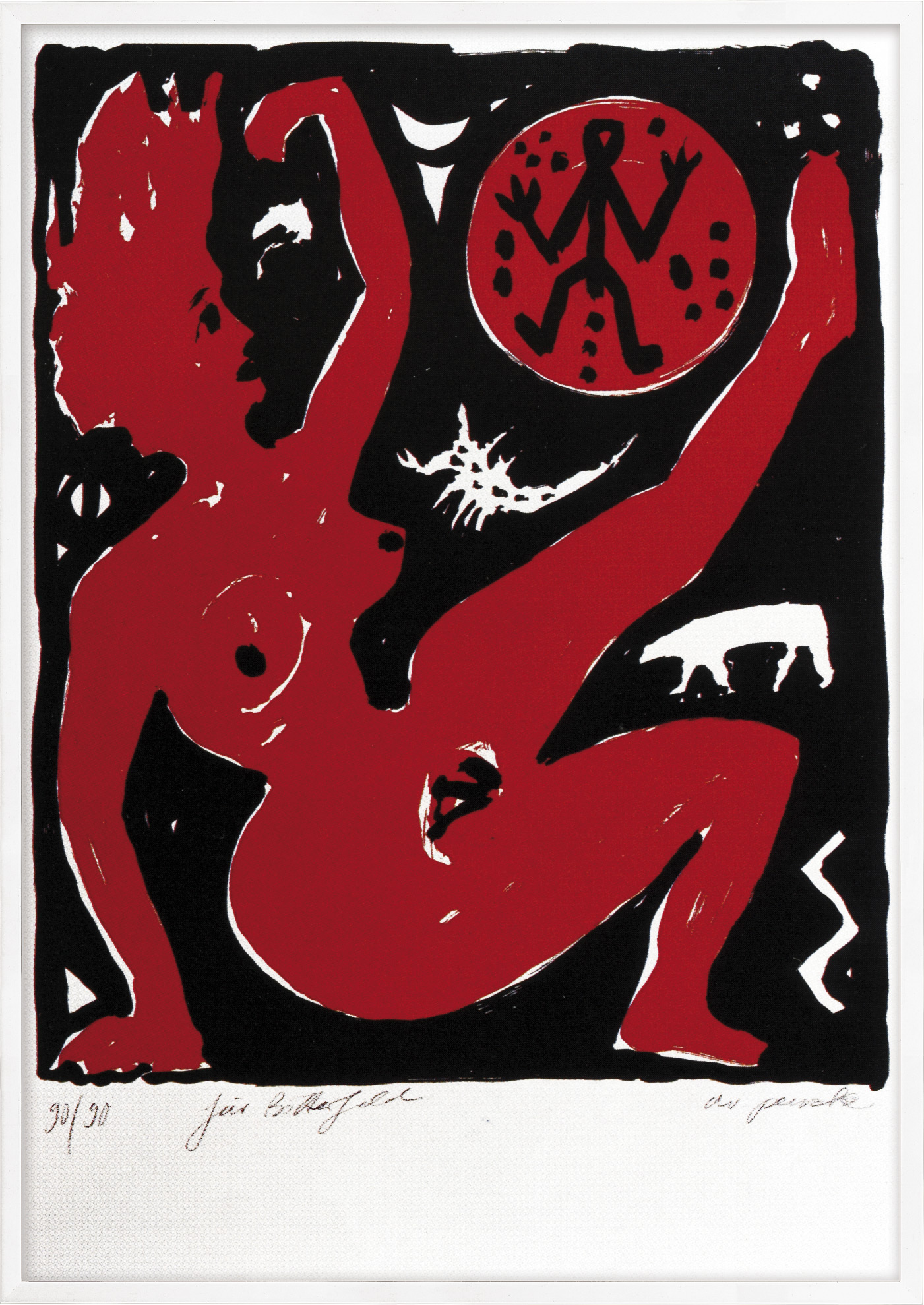 A. R. Penck: Bild ‚Für Bitterfeld‘ (1990)