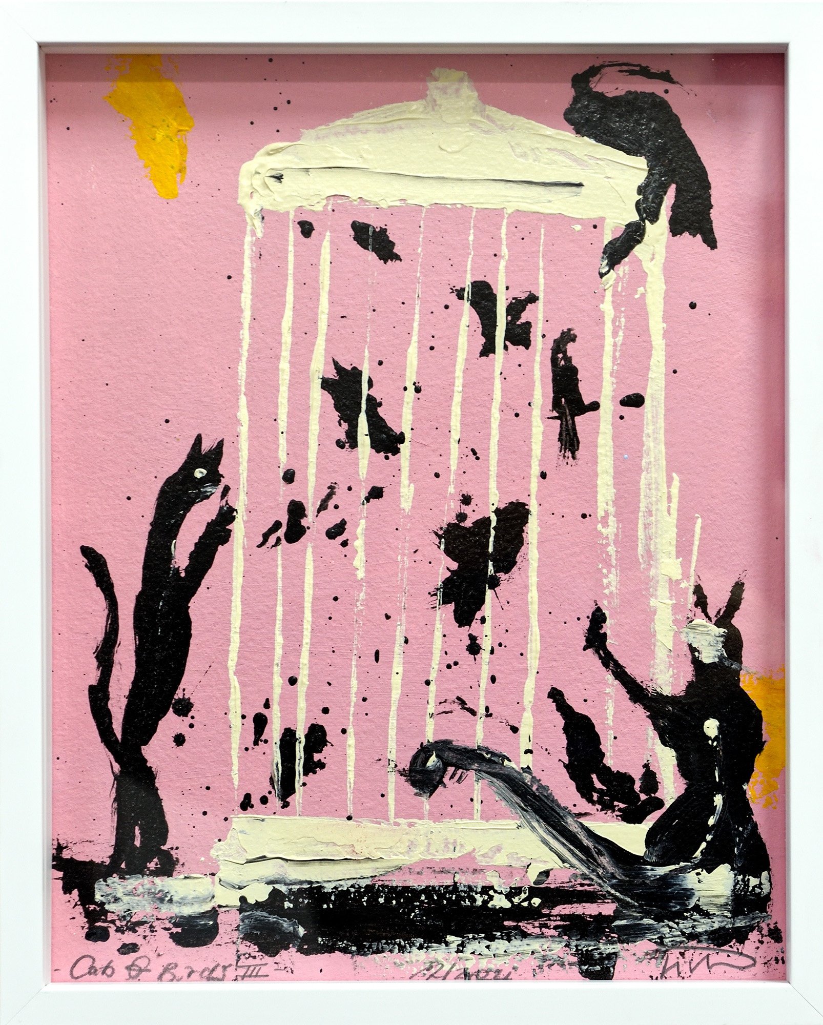 Lars Teichmann: Bild ‚cats-and-birds-3‘ (2024) (Unikat)