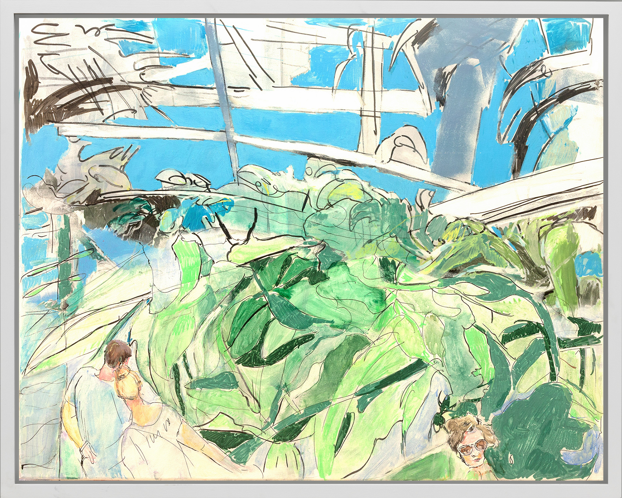 Patricia Hell: Bild ‚Im Gewächshaus‘ (2021) (Unikat)