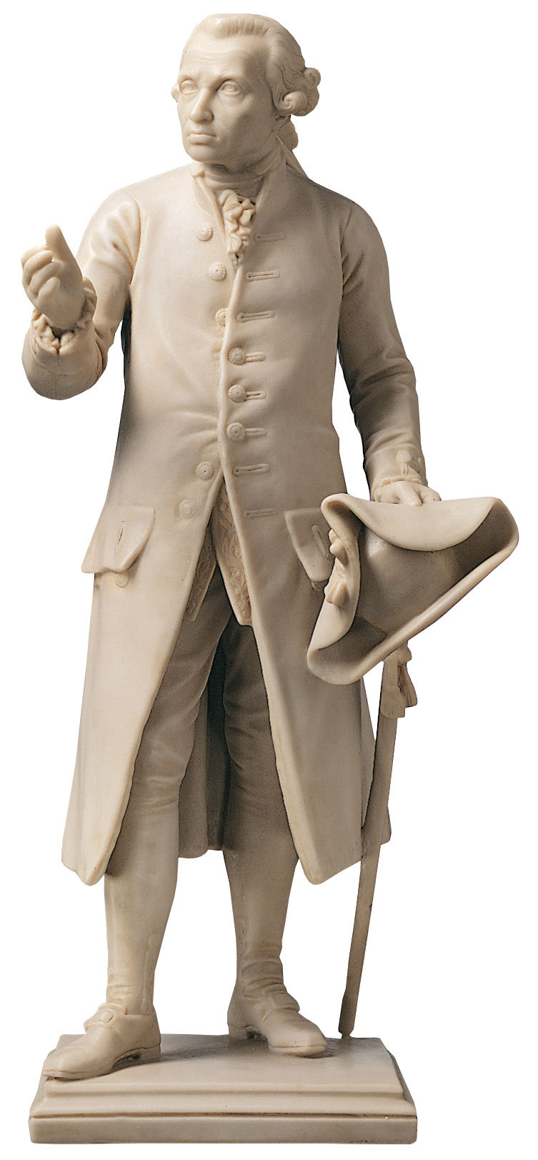 Sculpture "Immanuel Kant", version in artificial marble by Christian Daniel Rauch
