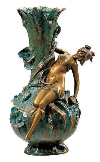 Vase "Coquelicot", Version in Kunstbronze