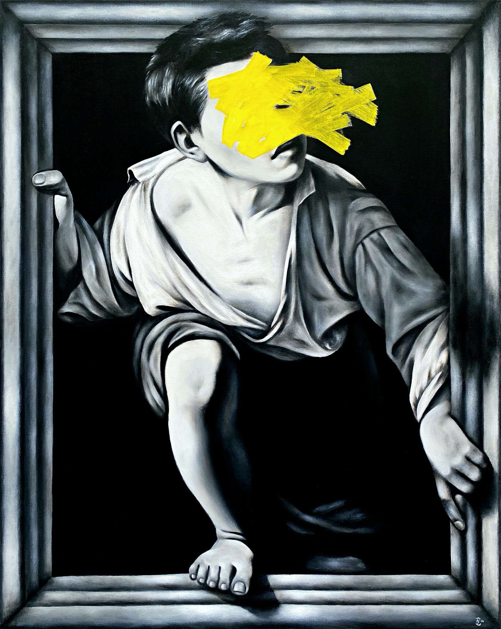 Petra von Kazinyan: Bild ‚ESCAPE (AFTER PERE BORRELL DEL CASO)‘ (2014) (Unikat)