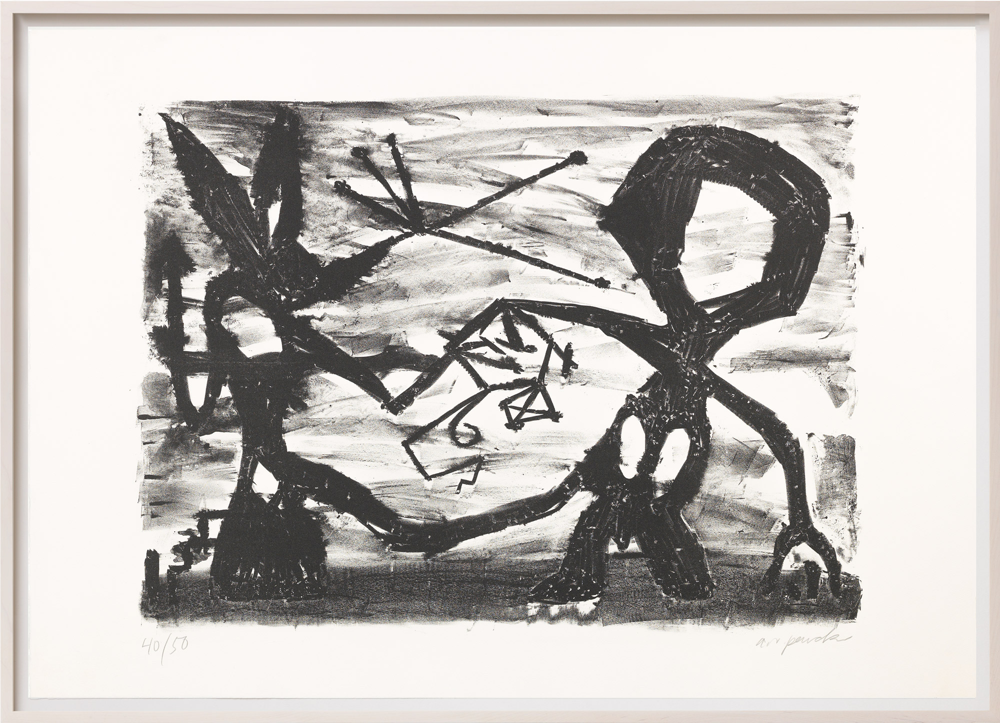 A. R. Penck: Bild ‚Idea for Sculpture No. 3, from Expedition to the Holyland‘ (1983)