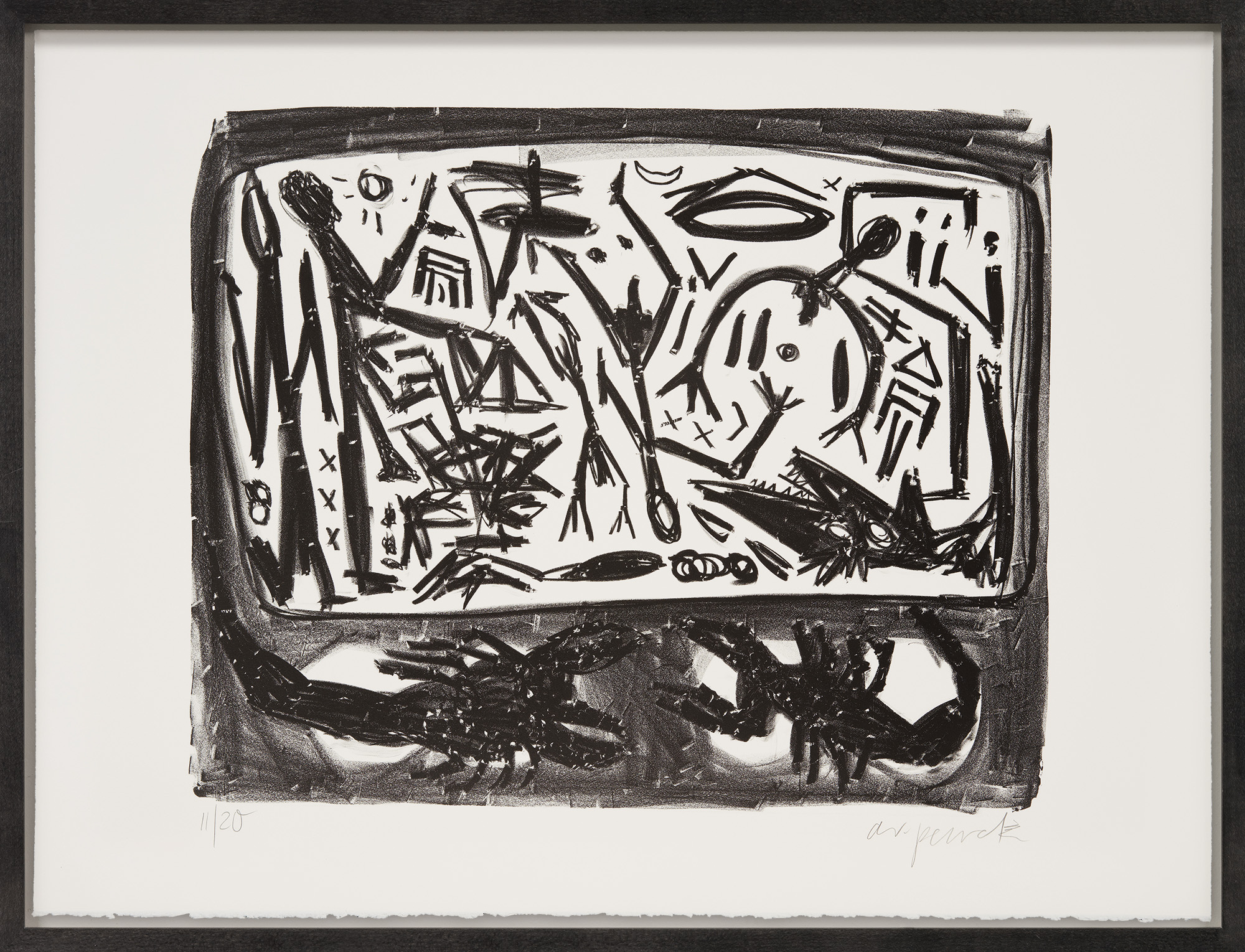 A. R. Penck: Bild ‚Wiedervereinigung‘ (1990)