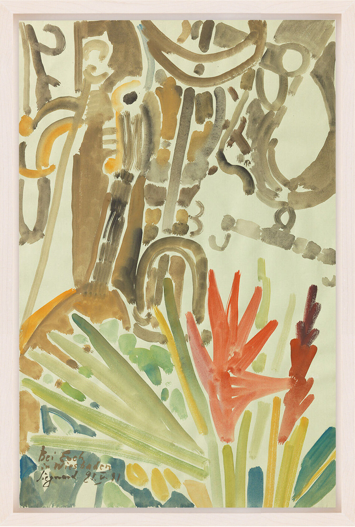 Siegward Sprotte: Bild ‚Kongeniales Aufeinandertrefffen II‘ (1991) (Unikat)