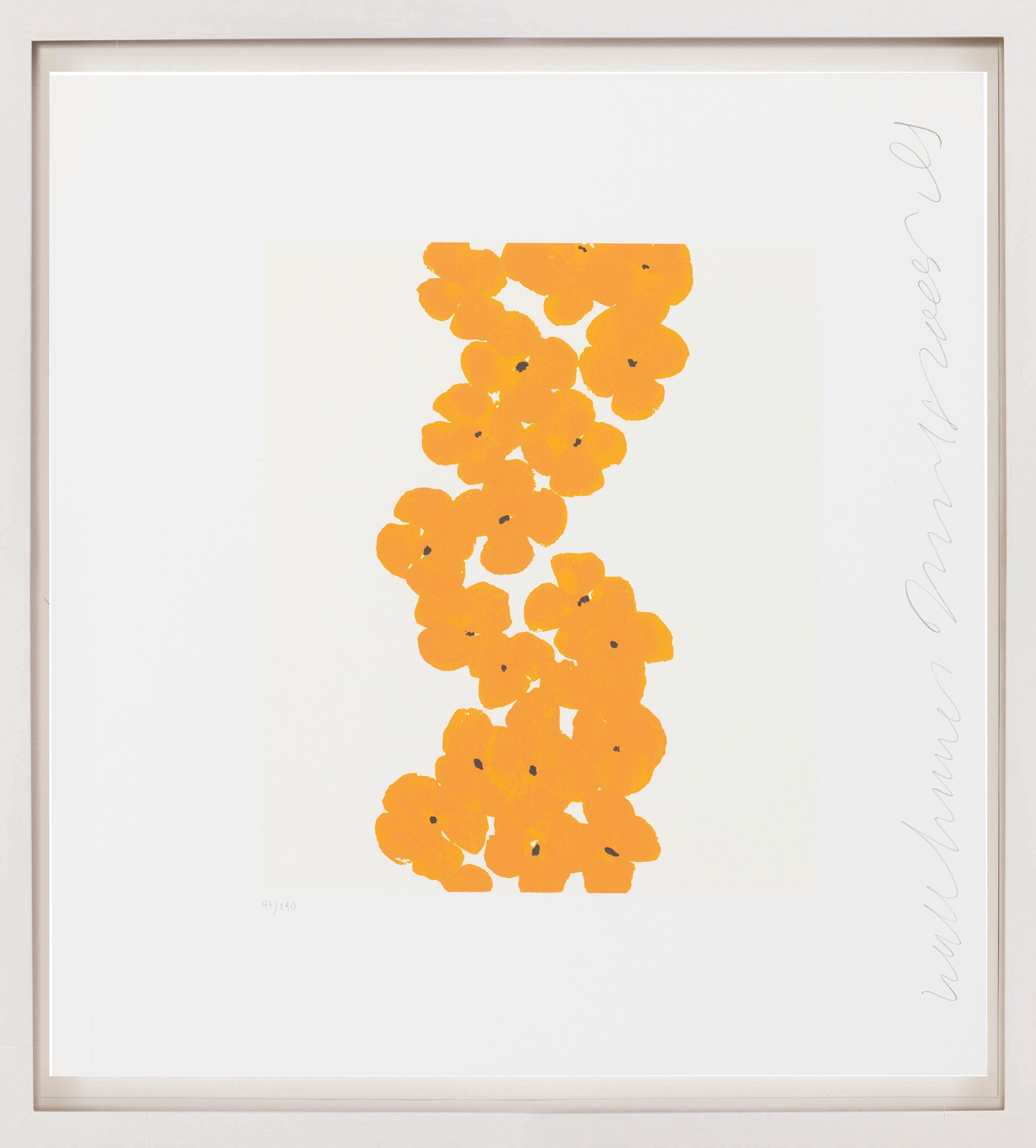 Donald Sultan: Bild ‚Wall flowers 9‘ (2008)