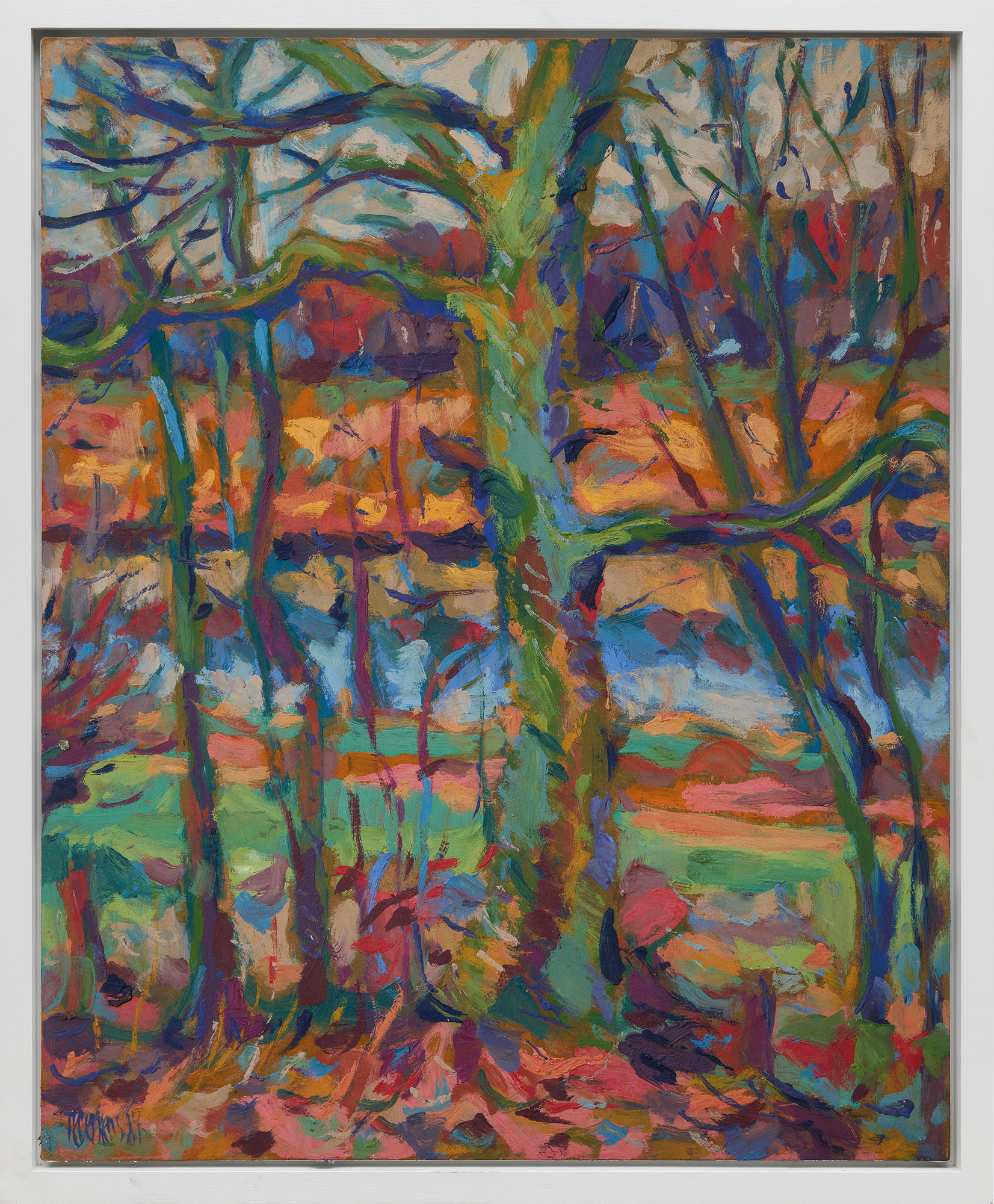 Theodor Gerkens: Bild ‚Das Kanalufer‘ (1984) (Unikat)