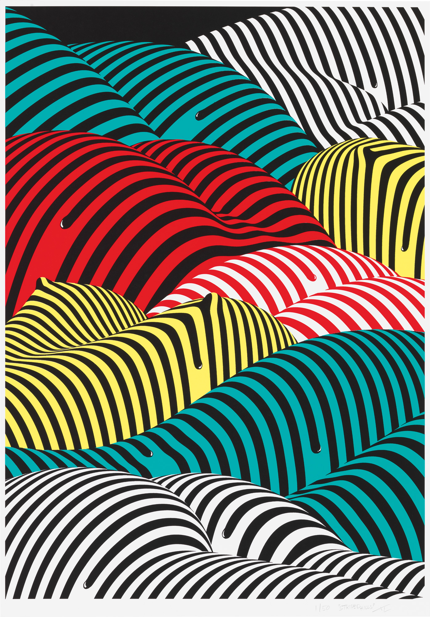 Timo Lenzen: Bild ‚Striped Hills‘ (2017)