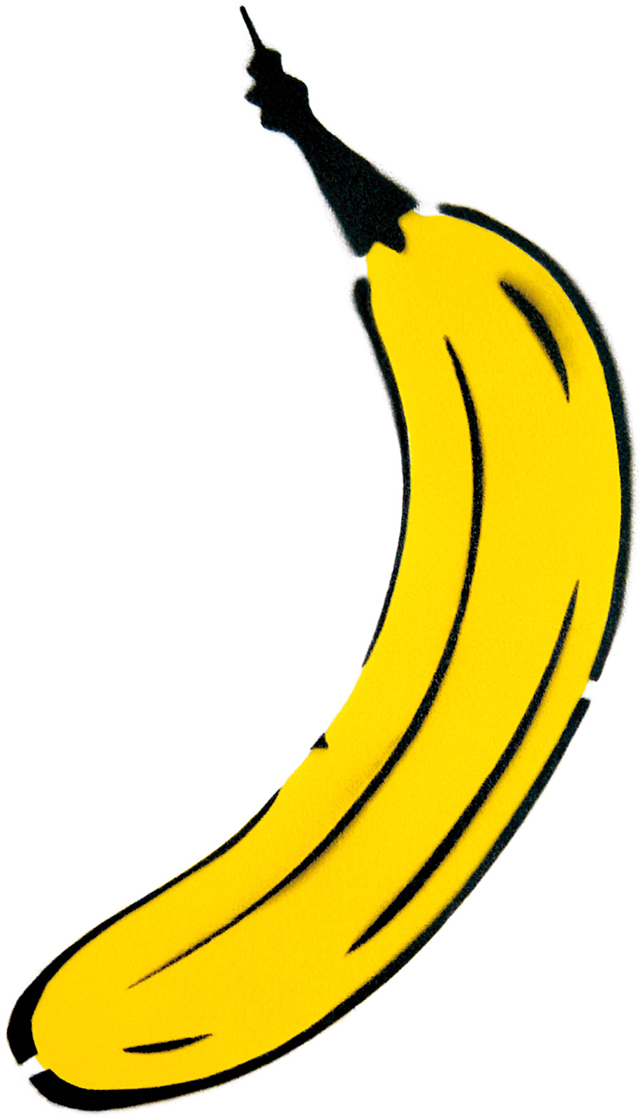 Wandobjekt "Cut Out Banane" von Thomas Baumgärtel