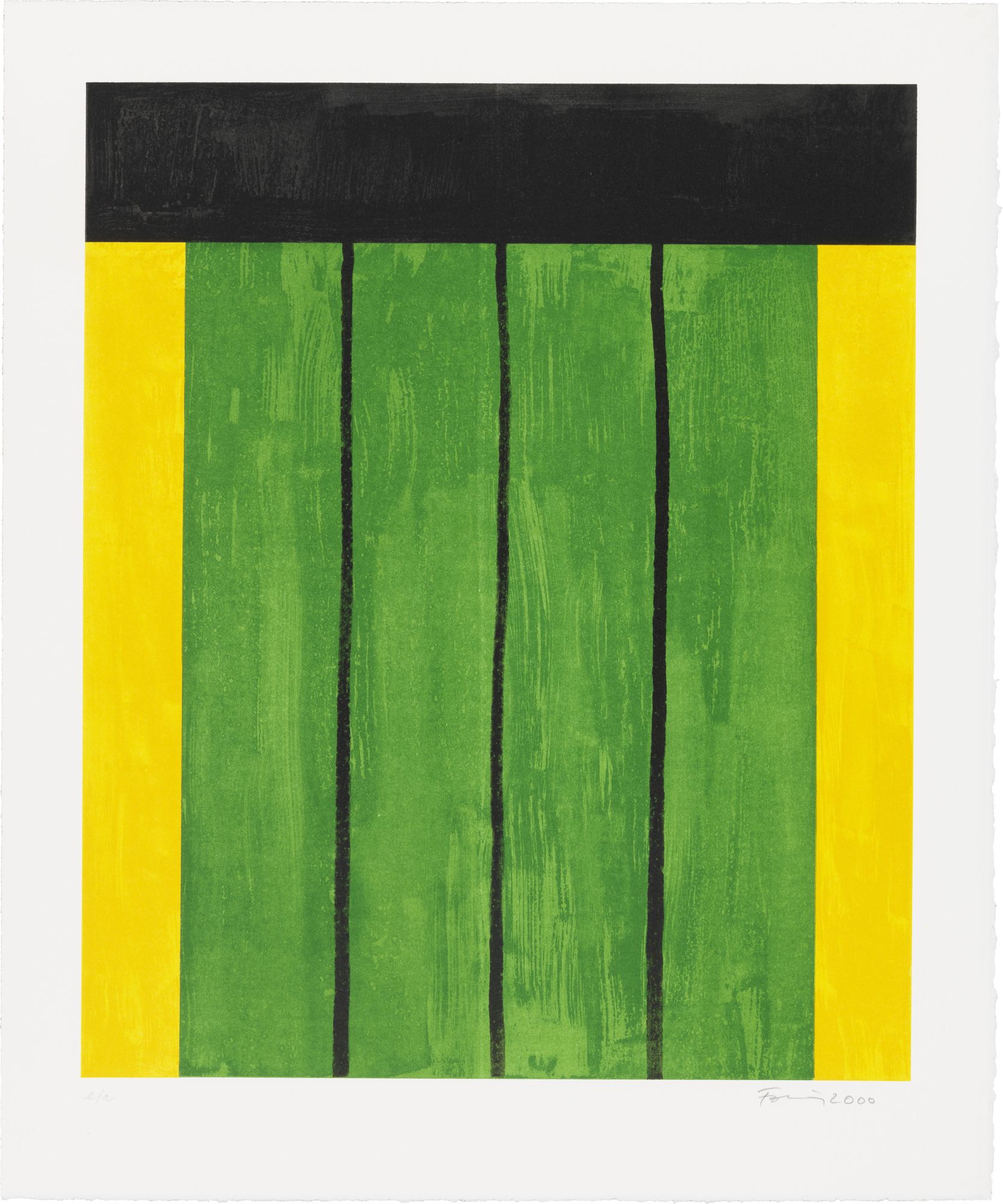 Günther Förg: Bild ‚Erker Suite 2000, Blatt 1‘ (2000)